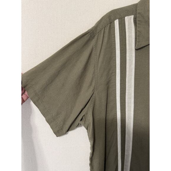 M. E. Sport Collection Men's 2XL Short Sleeve Shirt Linen Blend Button Front - Picture 4 of 11